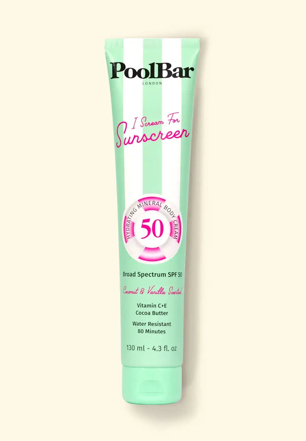 PoolBar London - Mineral SPF 50 Body Cream