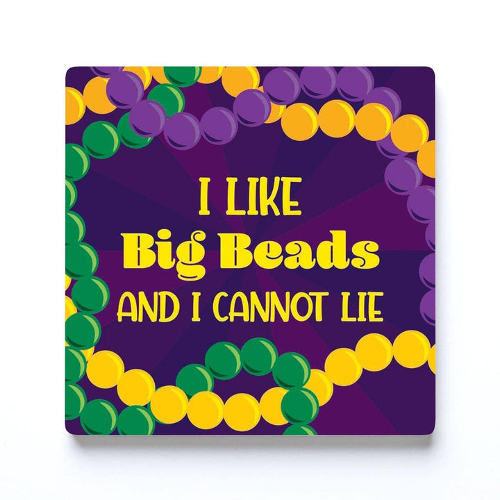 Clairmont & Co - Coaster, Mardi Gras Decor, Mardi Gras Beads
