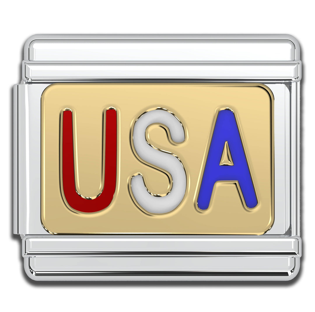Natalia - Italian Bracelet Charm - USA 9mm Links