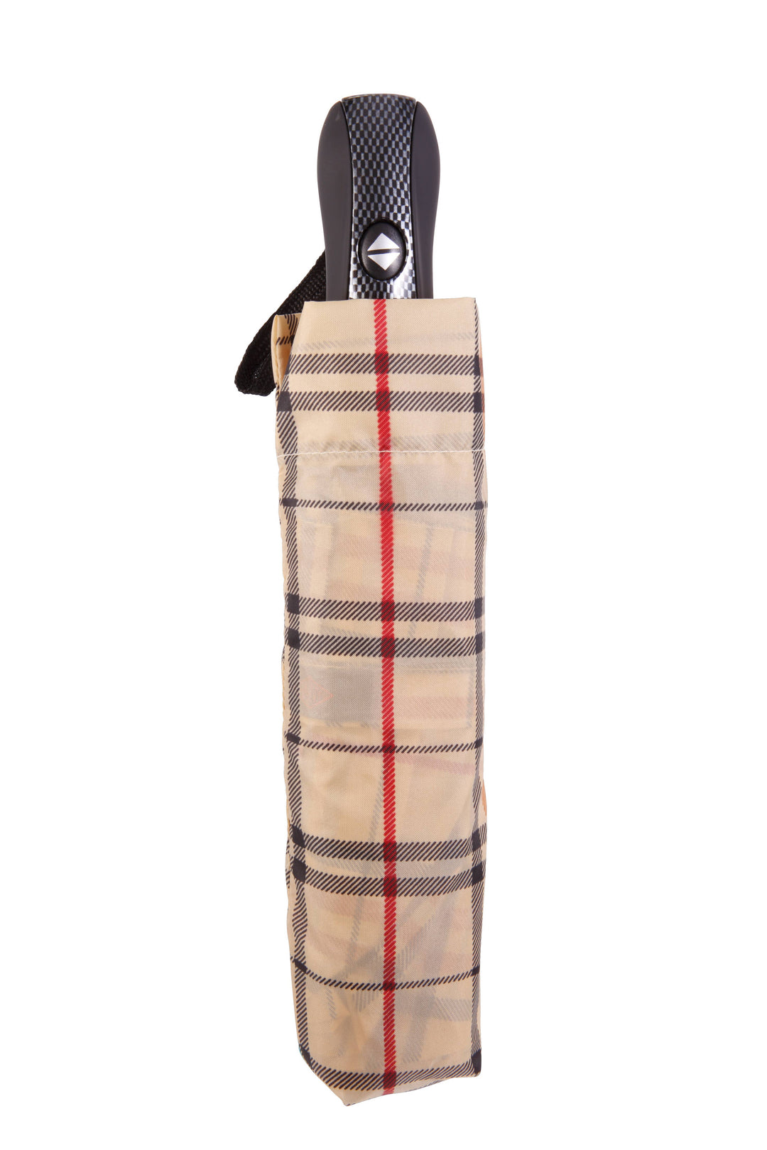 Harvy Canes - Mini Folding Umbrella: Tan Tartan