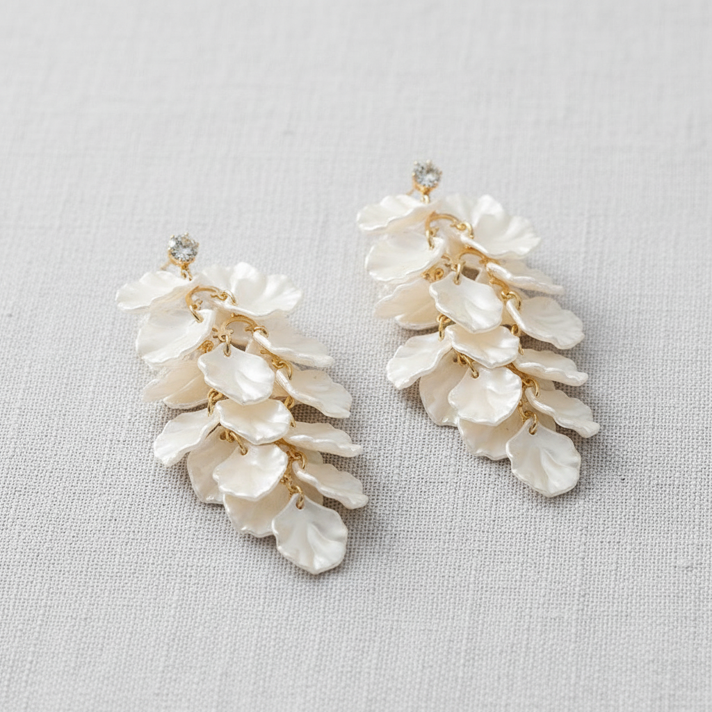 paperln - Acrylic Zirconia Tassel Earrings
