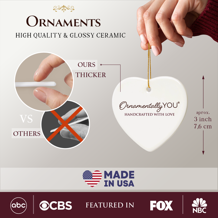 OrnamentallyYou - Donald Trump and Melania Trump Christmas Ornament