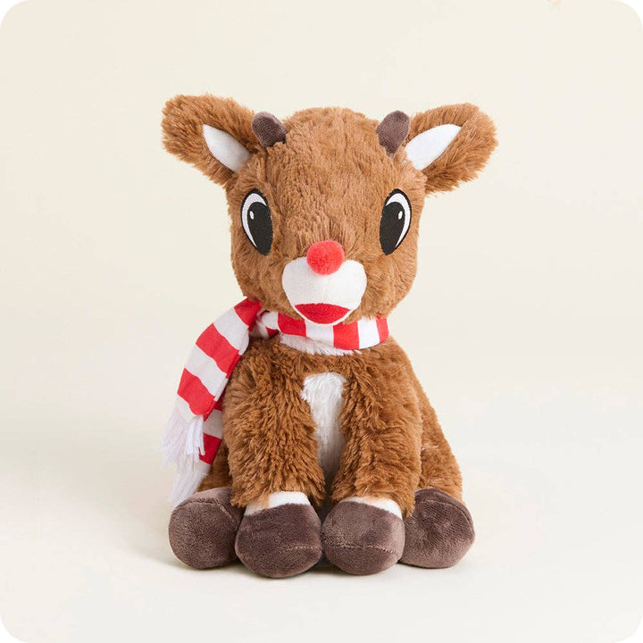 Warmies: America’s Favorite Microwave Plush Brand - Rudolph with Scarf Warmies Official Licensed Product Christmas