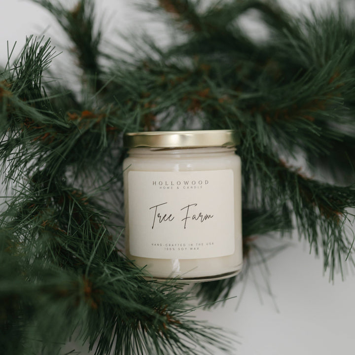 HOLLOWOOD FRAGRANCE - TREE FARM | HOLIDAY | CANDLE: 8 Oz