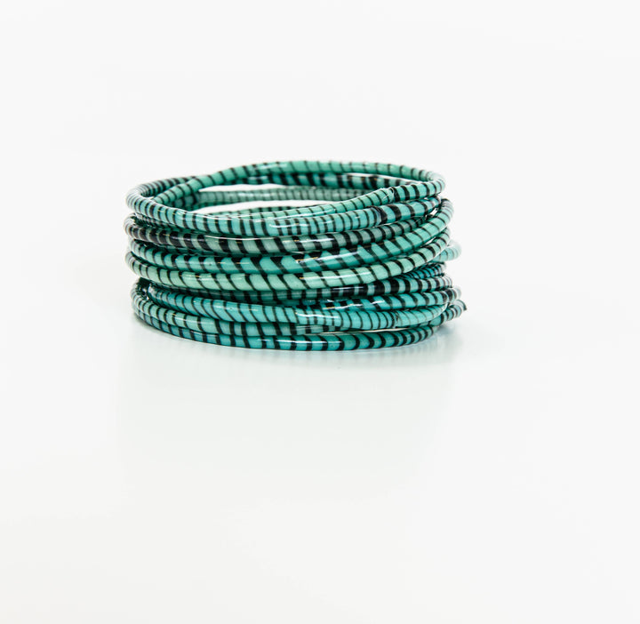 BECASA - Beach Bangles - Stormy Turquoise
