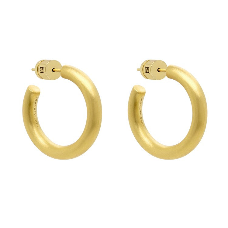 Mini Dune Hoops - Gold