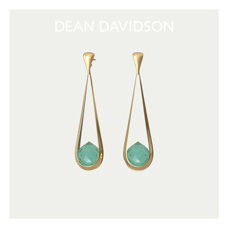 Mini Samui Earrings - Gold - Banyan Green