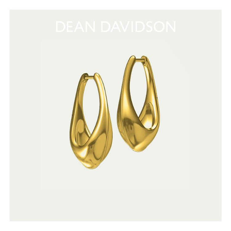 Tao Hinged Hoops - Gold