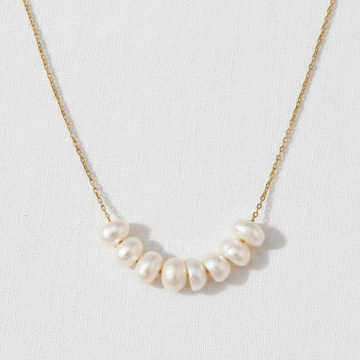 paperln - Gold Pearl Pendant Necklace