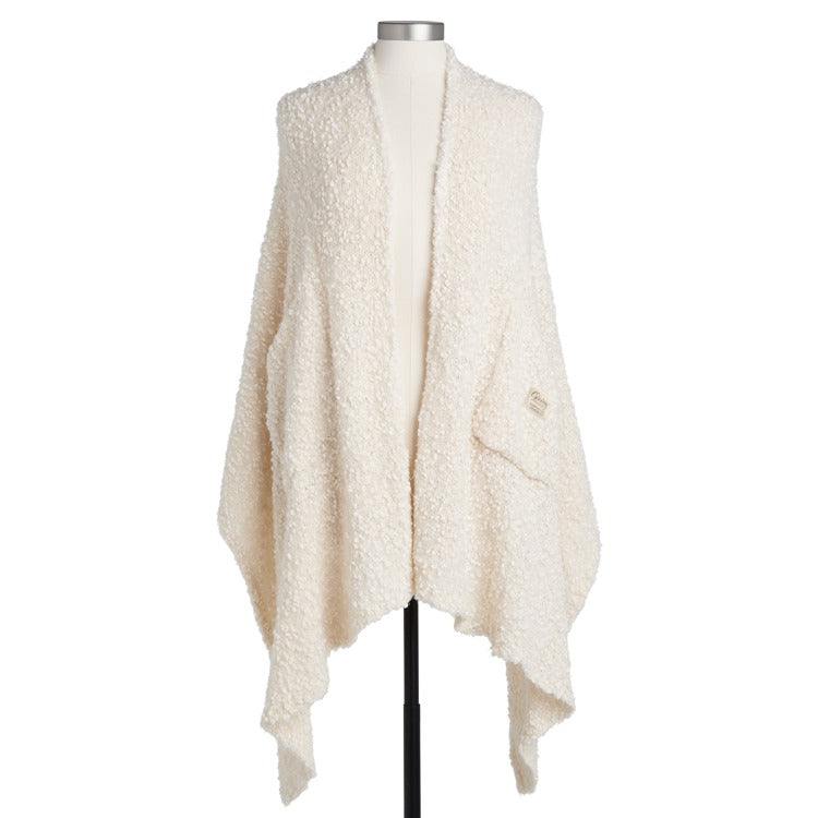 Giving Collection Cool Cream Giving Shawl With Pockets