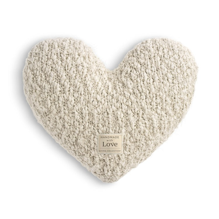 Giving Collection Cream Weighted Giving Heart 1.85lb