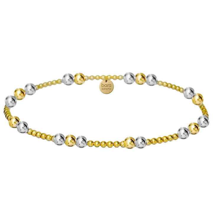 bara boheme - Carolyn | Gold Filled Beaded Bracelet: Gold Filled / Stretchy 6.5" (small)