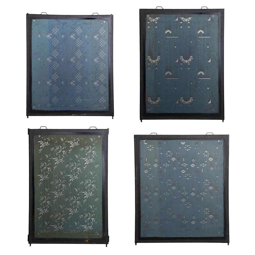 Found Metal Silk Screen Frame (Each One Will Vary)