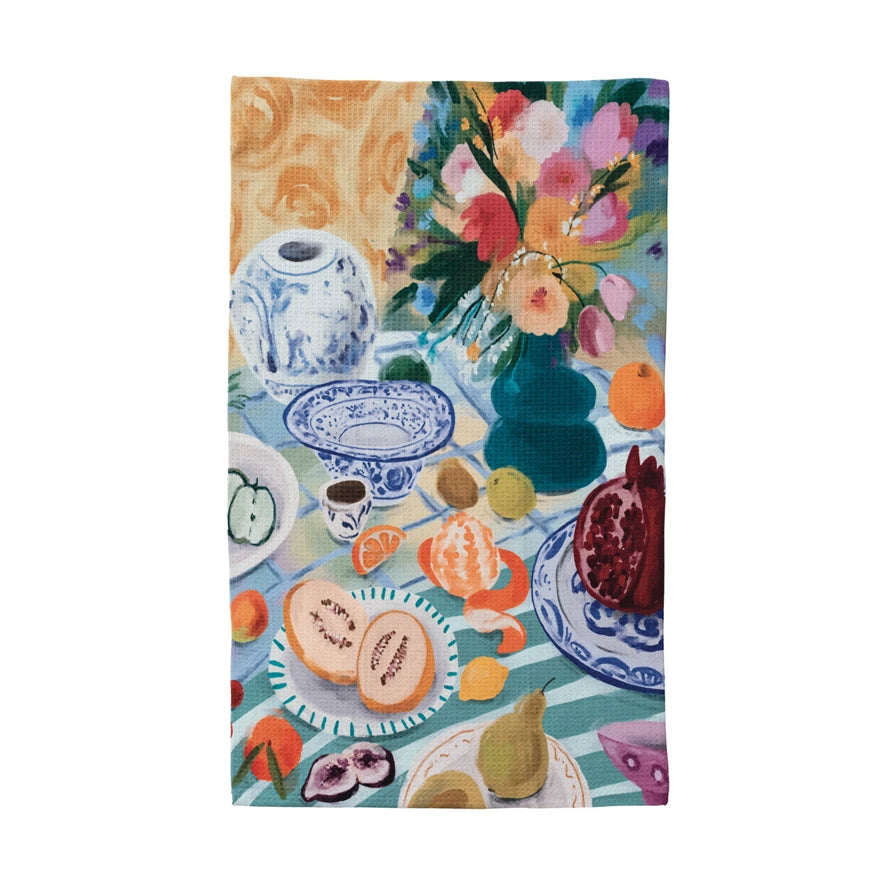 Waffle Weave Microfiber Tea Towel 18x30inch