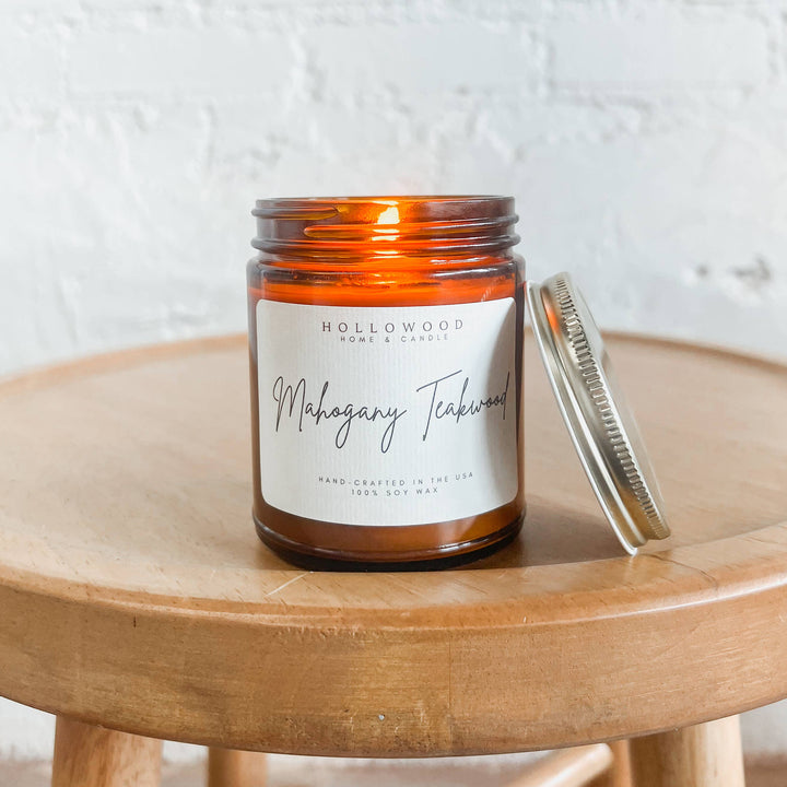 Hollowood Home and Candle - TEAKWOOD & MAHOGANY | MEN’S COLLECTION: 8 OZ