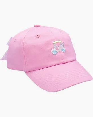 Rainbow Golf Cart Bow Baseball Hat (youth)