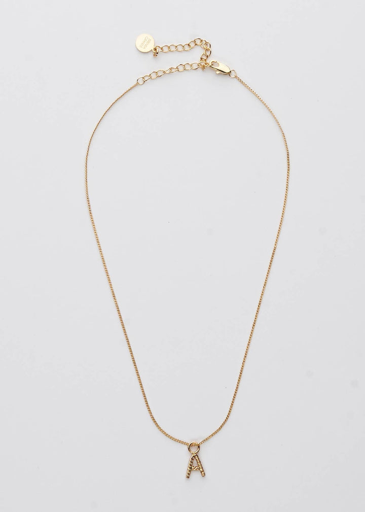 Aspen Initial Mini Necklace: Holiday Favorite!: L / 14"+3"