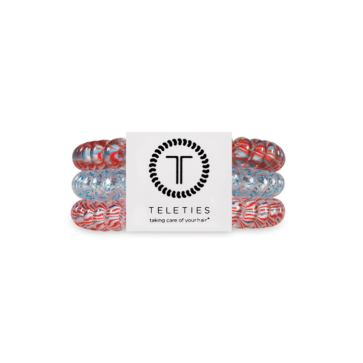 TELETIES - Spiral Hair Coils | Small | Freedom to Sparkle Hair Ties