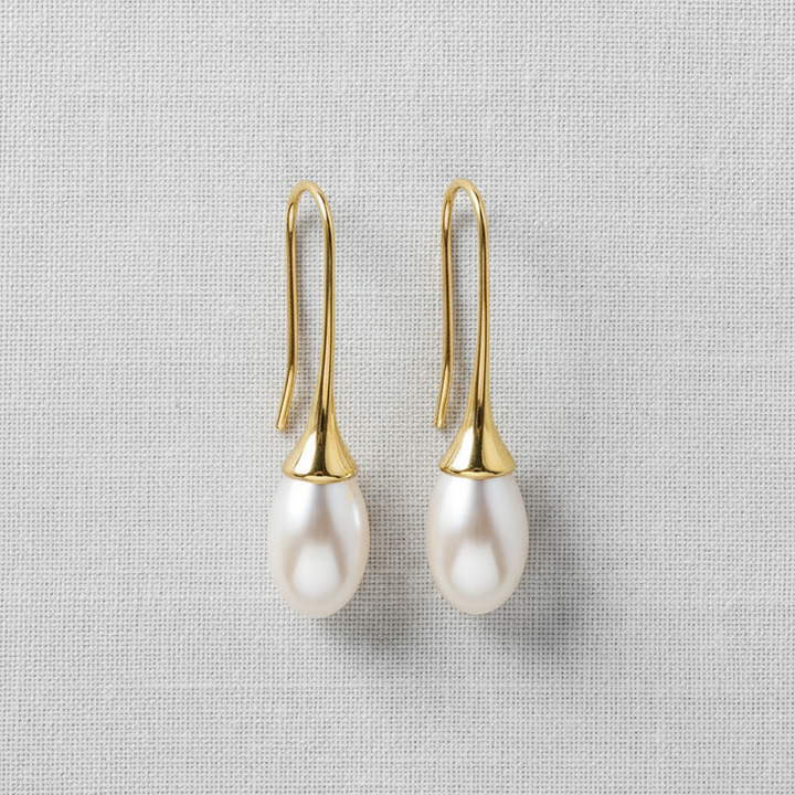 paperln - Vintage Pearl Teardrop Earrings