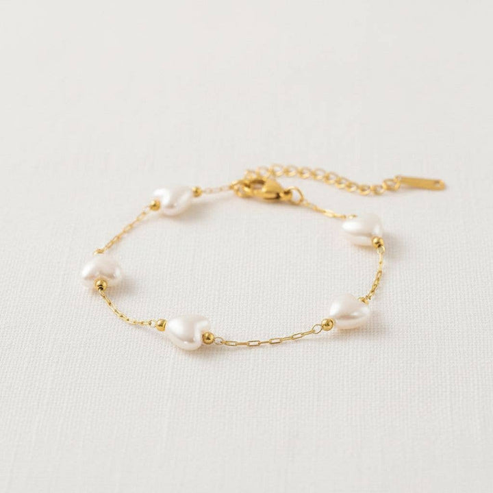 paperln - Pearl Heart Shell Necklace: A24