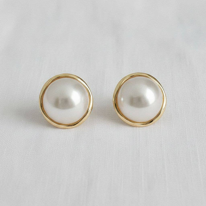 Ellemadera - Pearl Stud Earrings