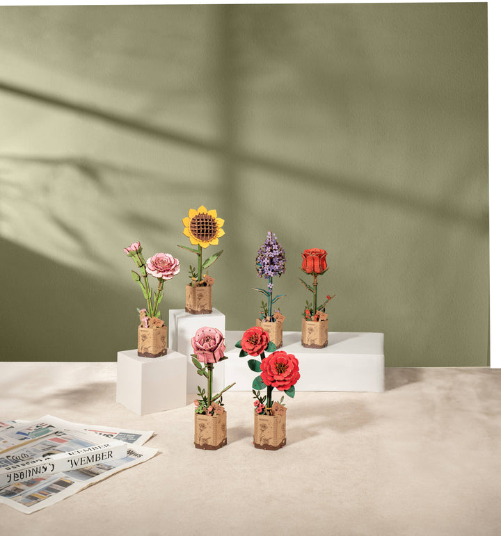 Hands Craft - 3D Wooden Flower Puzzle: Lilac