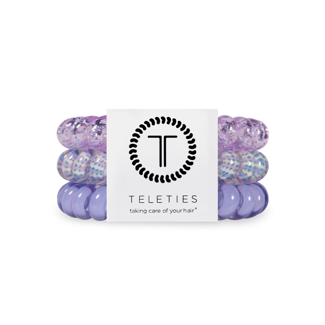 TELETIES - Spiral Hair Coils | Large | Lavender Mist