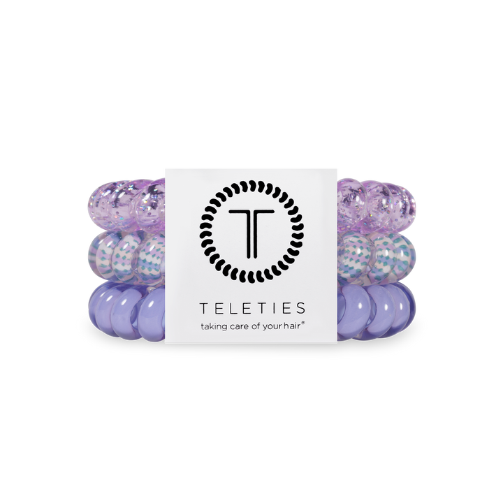 TELETIES - Spiral Hair Coils | Large | Lavender Mist