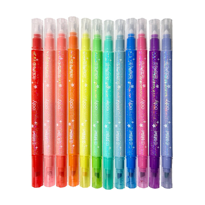 OOLY - Switch-eroo! Sparkle Color Changing Markers - Set of 12