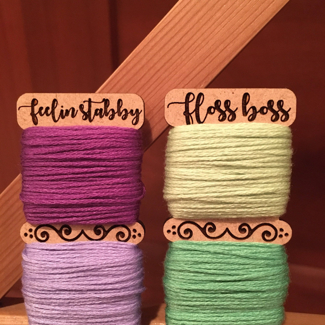 Snarky Crafter Designs - Embroidery Floss Organizer for 5 Colors: Set of Two