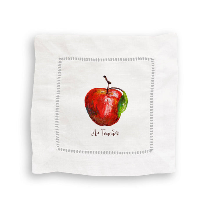 French Graffiti - Apple with A+ Teacher: Dishtowel