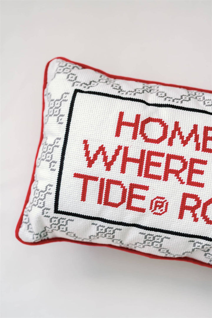 Gracefully Made Art - University of Alabama Needlepoint Pillow