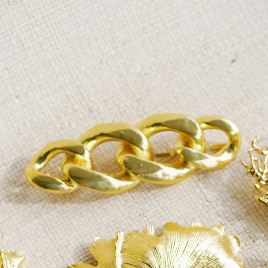 Garland - Chain Link Interchangeable Belt Buckle w/ Gold Finish