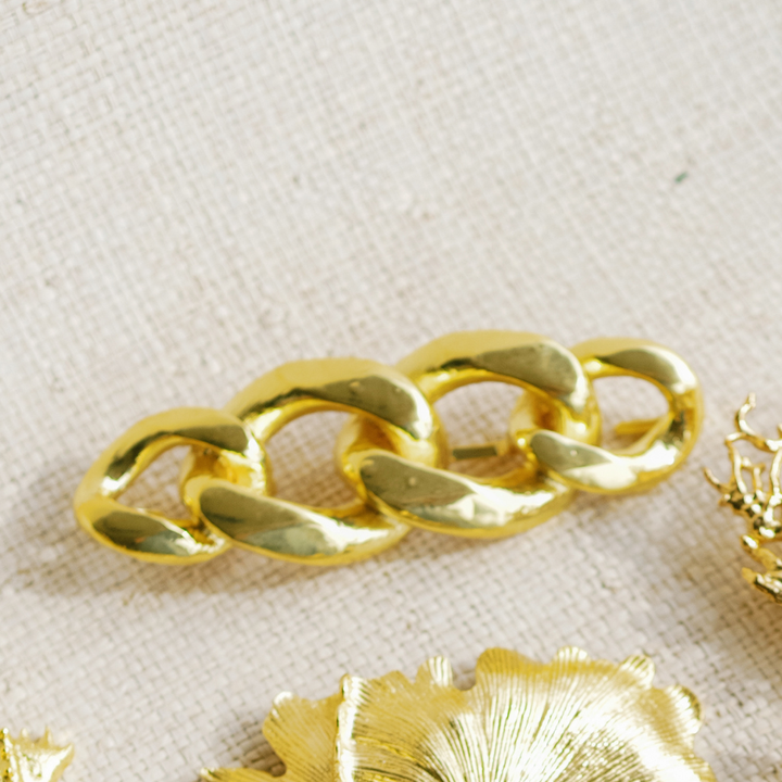 Garland - Chain Link Interchangeable Belt Buckle w/ Gold Finish