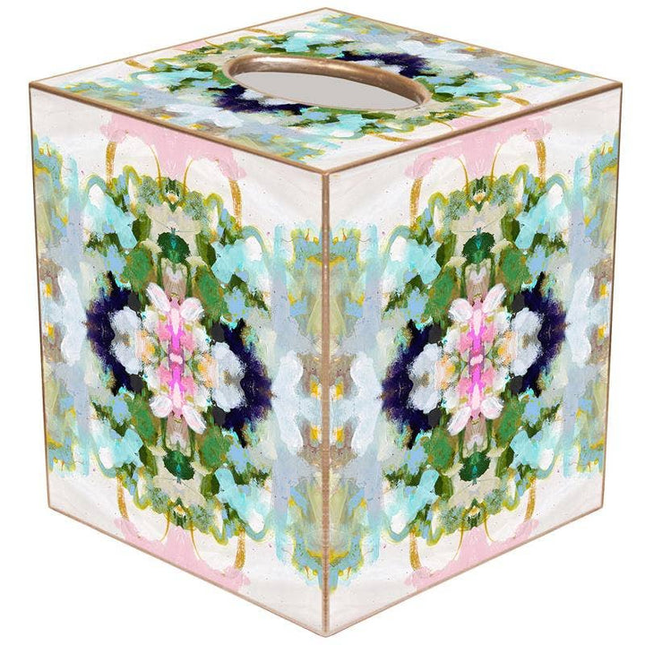 Marye-Kelley - Laura Park Nantucket Bloom Tissue Box Cover: Paper Mache
