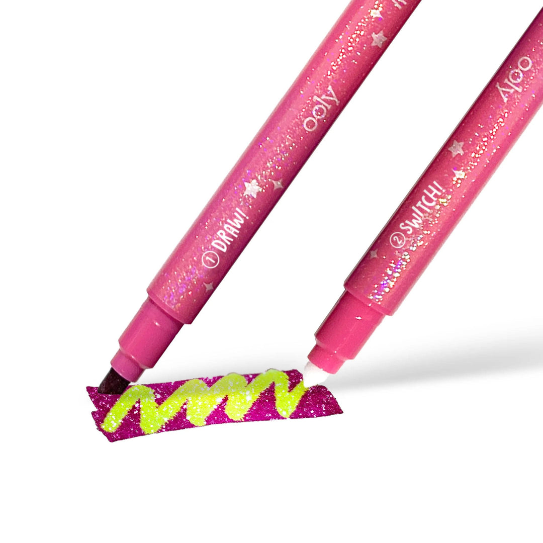 OOLY - Switch-eroo! Sparkle Color Changing Markers - Set of 12