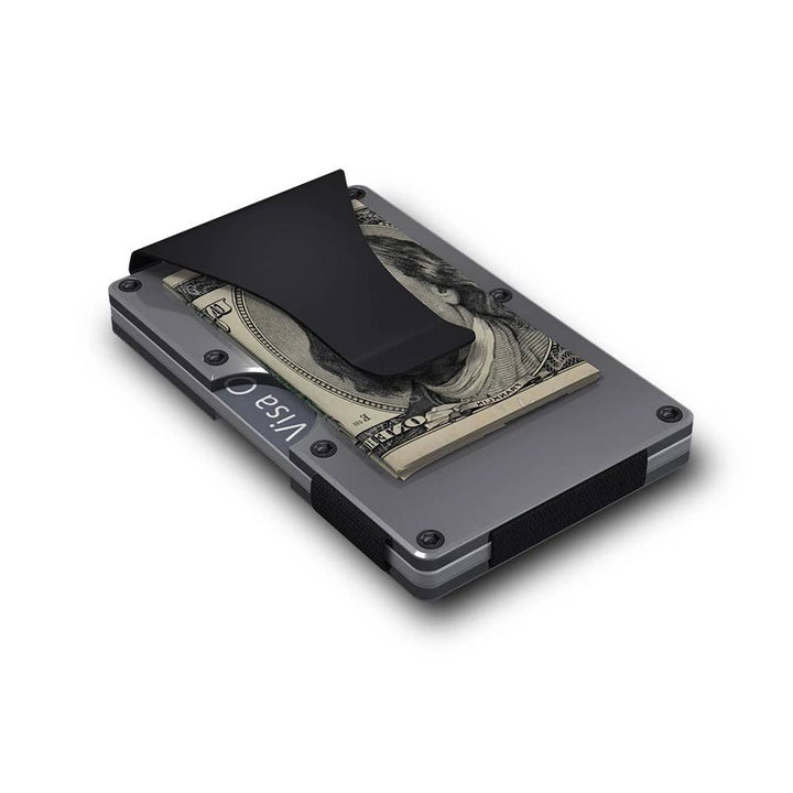 GRID Wallet - Grid Wallet // Titanium: Titanium / Titanium / 3.38"L x 2.12"W x 0.23"H