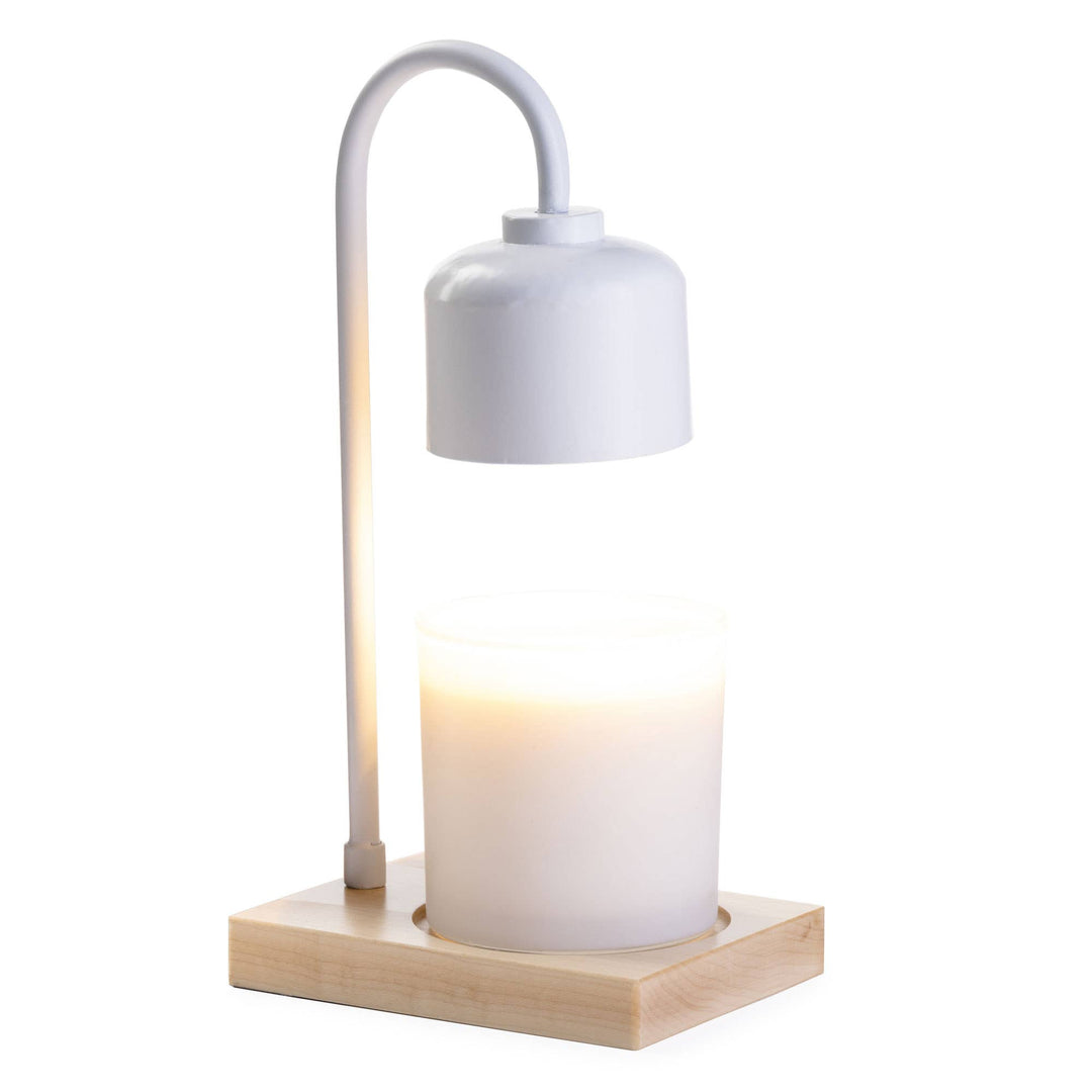 Candle Warmers Etc. - White & Wood Arched Candle Warmer Lamp