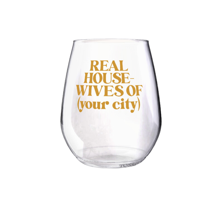 Clairebella - Shatterproof Wine Glass - Custom Real Housewives: Hot Pink