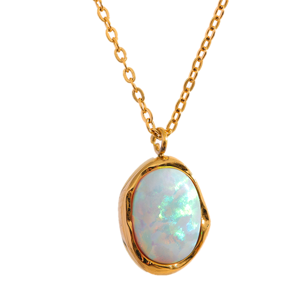 Aubrey Adele - Sculptured Opal Necklace