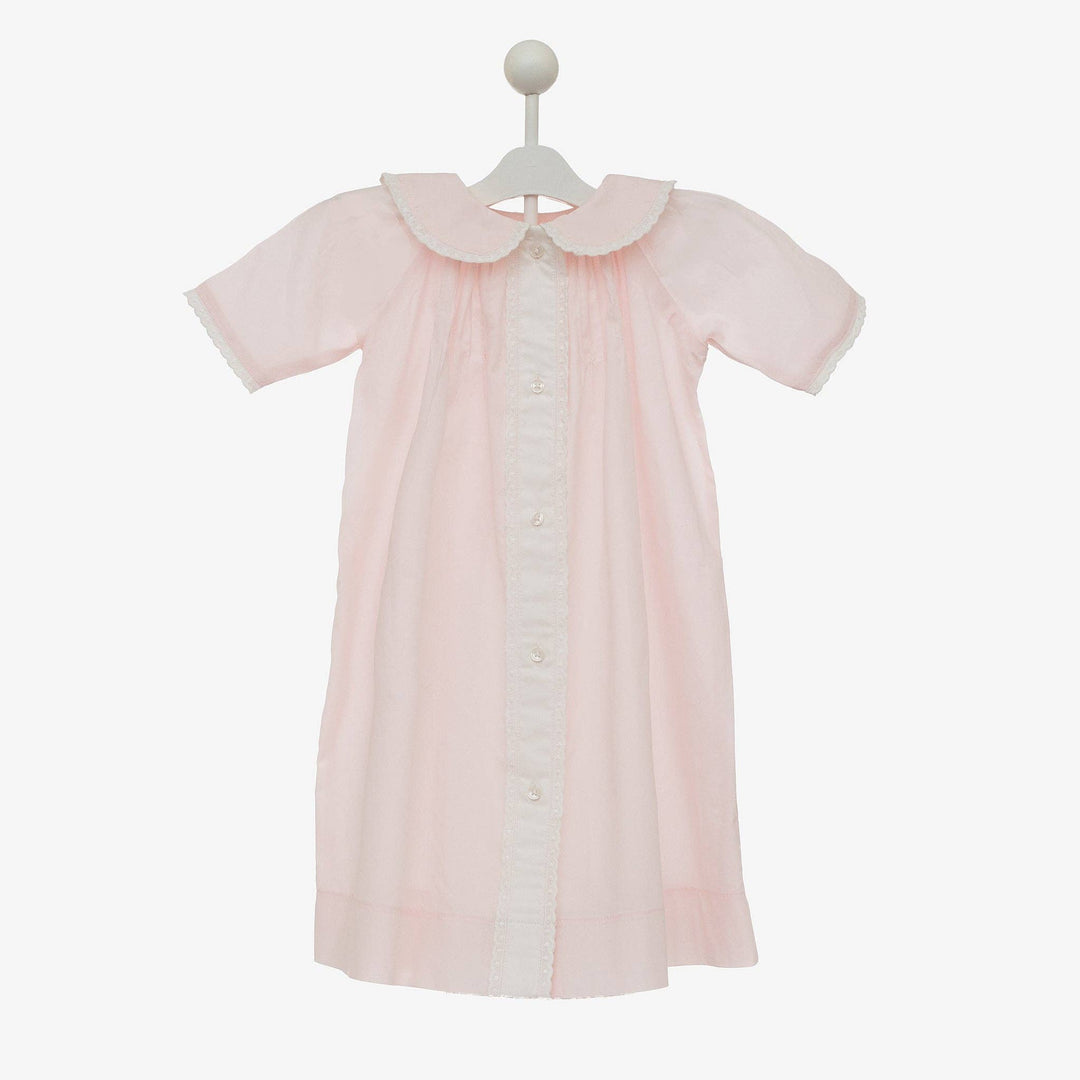 Lenora - BABY CLASSIC DAYGOWN : Pink / 3/6 M