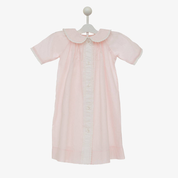 Lenora - BABY CLASSIC DAYGOWN : Pink / 3/6 M