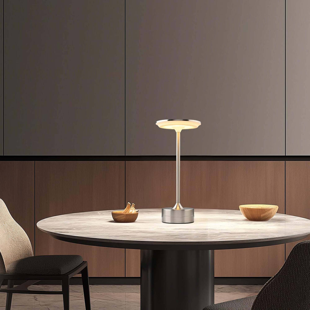 LAX Gadgets - LED Table Lamp – Touch Control, Dimmable, Rechargeable: Gold