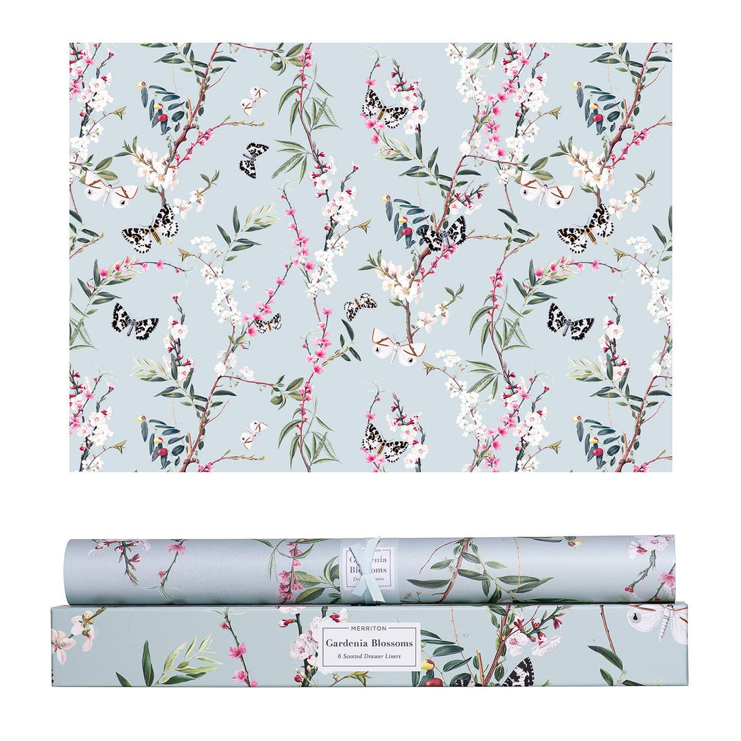 Merriton - Scented Drawer Liners - Gardenia Blossoms (6 Sheets)