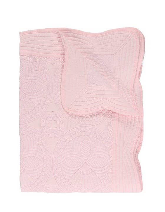 Zsa Zsa & LoLLi - Heirloom Quilt - Baby Quilt Blanket Swaddle Monogram: Cream