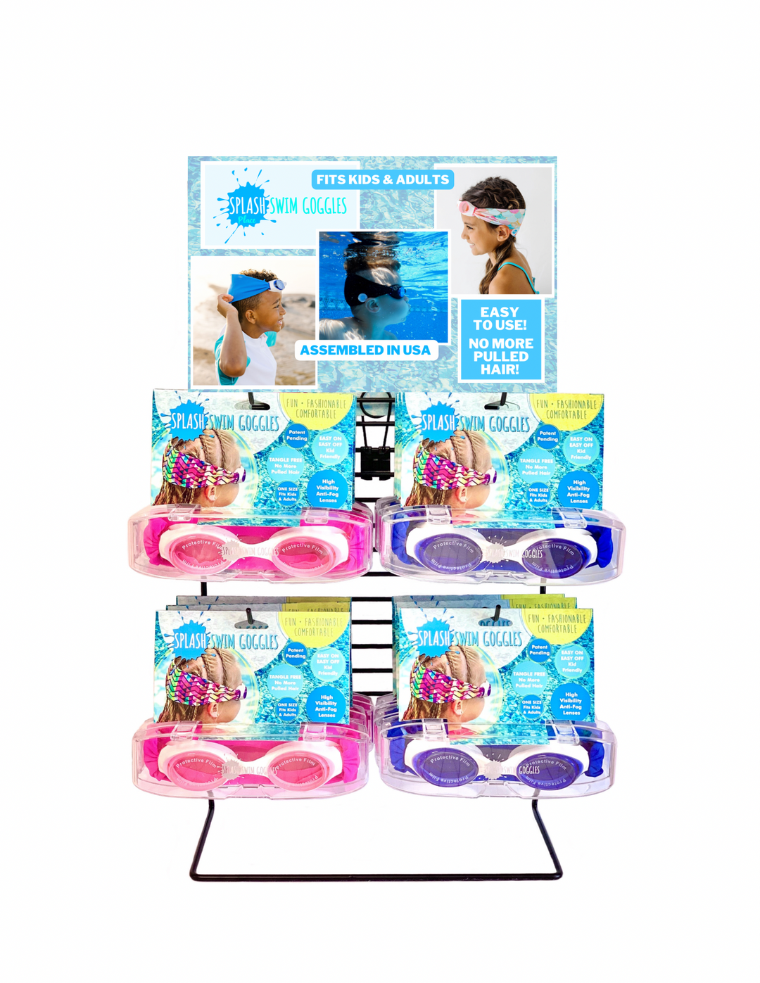 Splash Place Swim Goggles - Display Rack & Header
