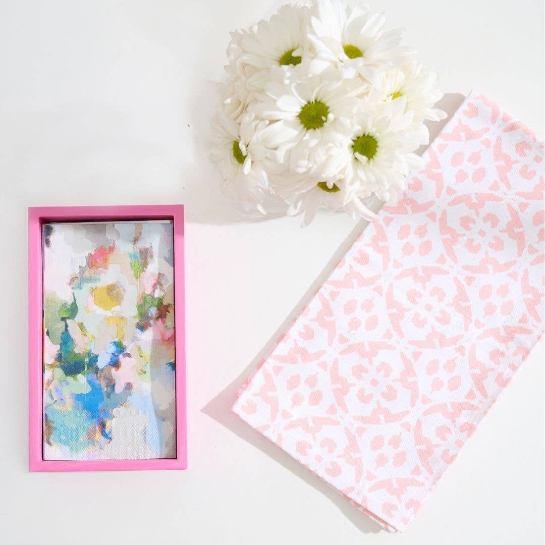 Laura Park Designs - Hot Pink Bamboo Guest Towel Holder: One Size