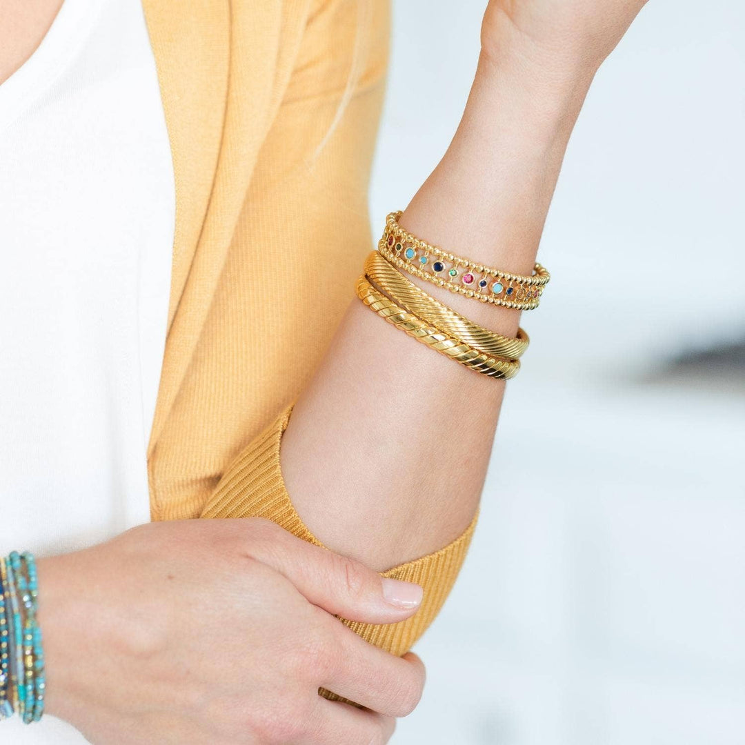 Splendid Iris - Twisted Classic Cable Cuff