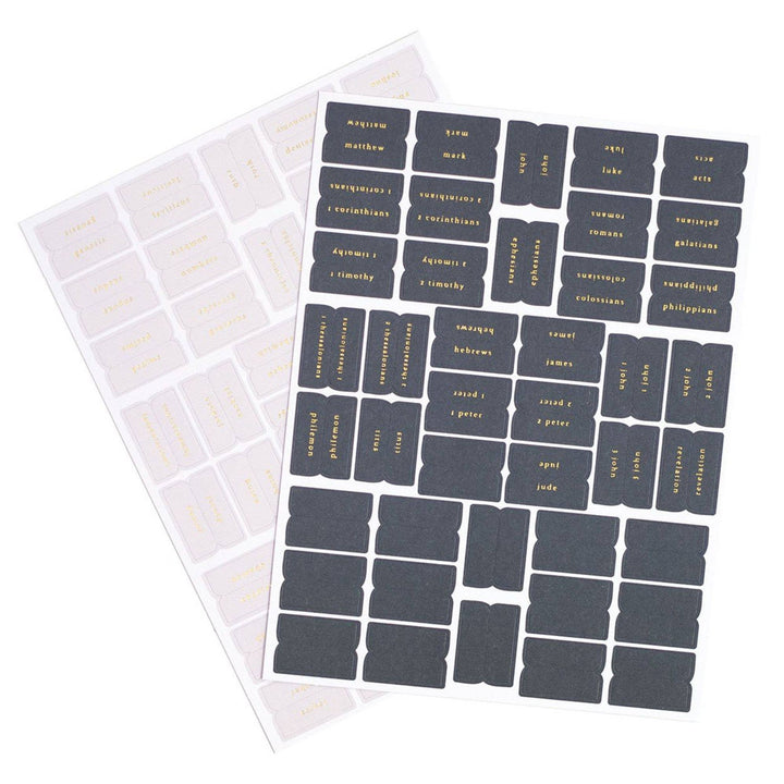 Church Notes Co. - Bible Tabs - Navy and Grey