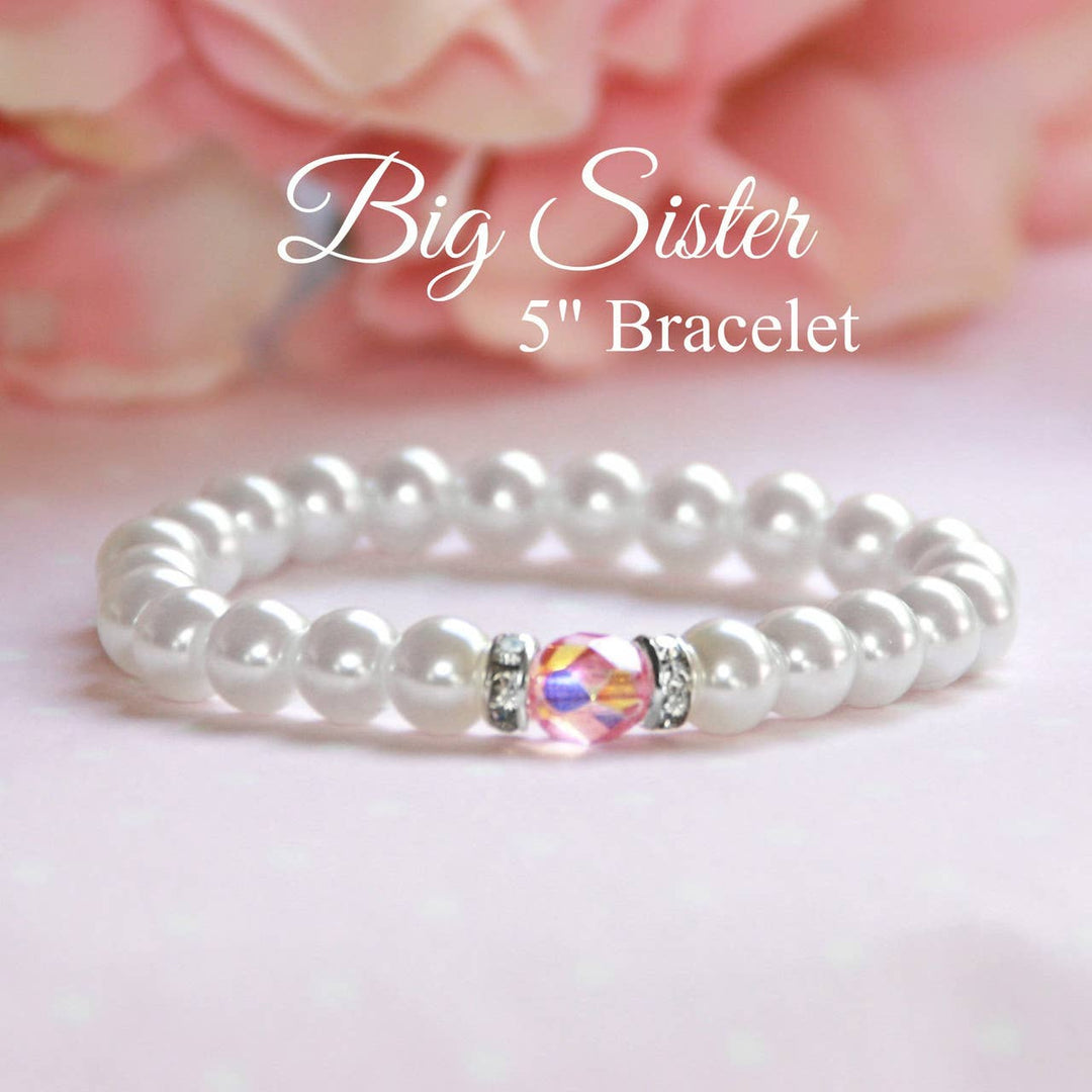 Collectables America - Big Sister Pearl Bracelet with Pink Crystal CJ-186